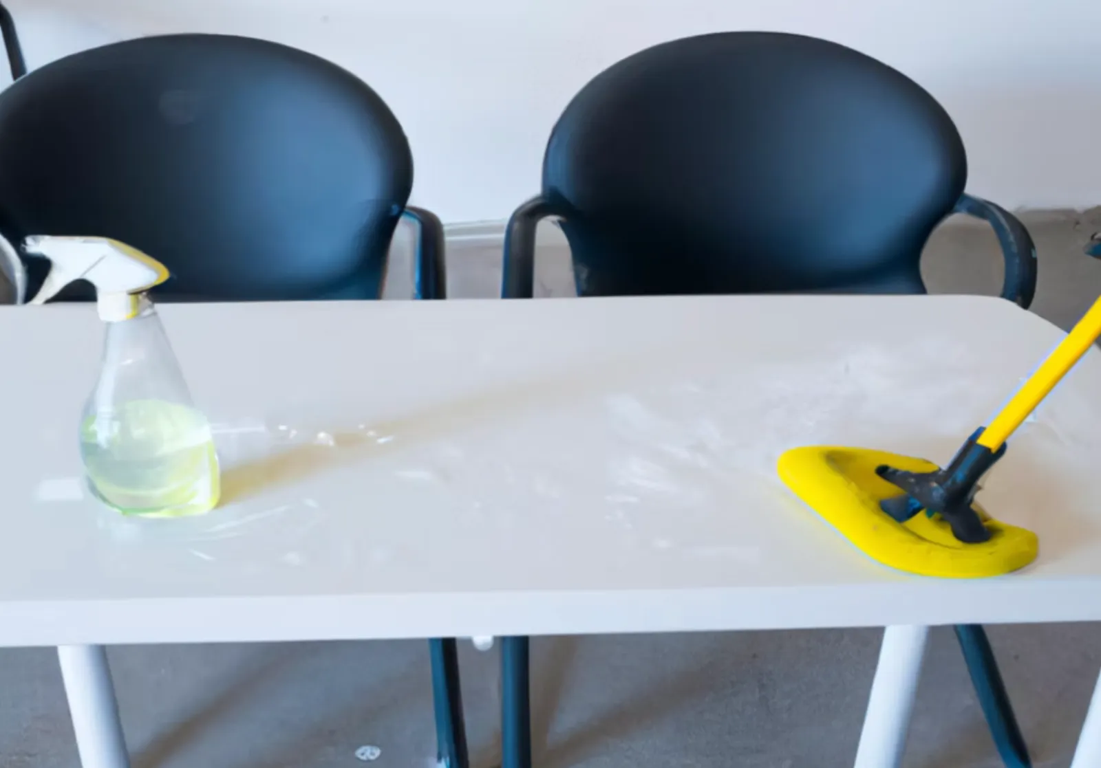 Limpieza mesa oficina